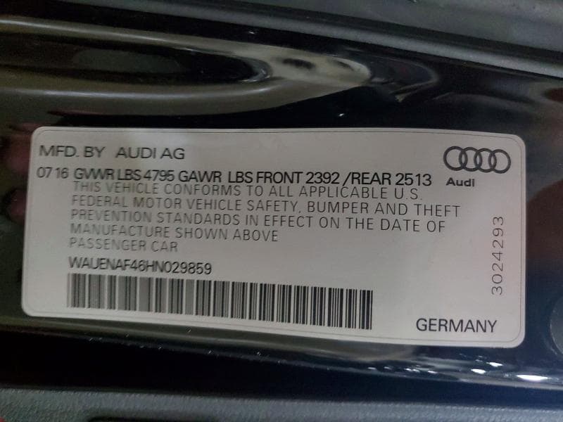 2017 AUDI A4 PREMIUM PLUS 13