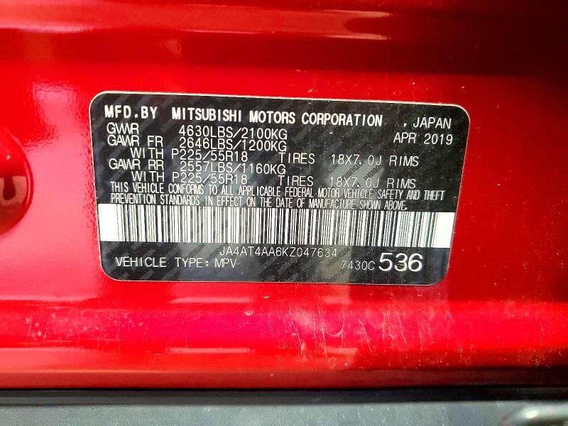 2019 MITSUBISHI ECLIPSE CROSS LE 13