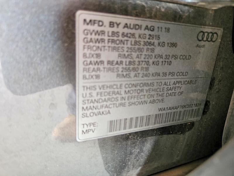 2019 AUDI Q7 PREMIUM 14
