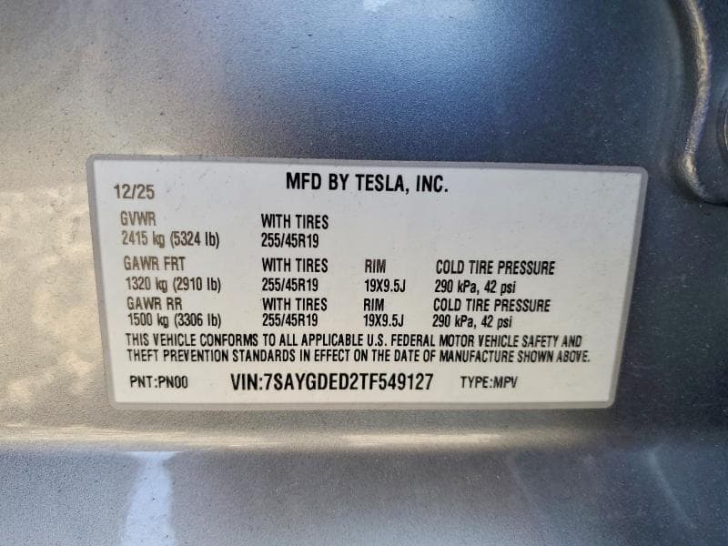 2026 TESLA MODEL Y 12