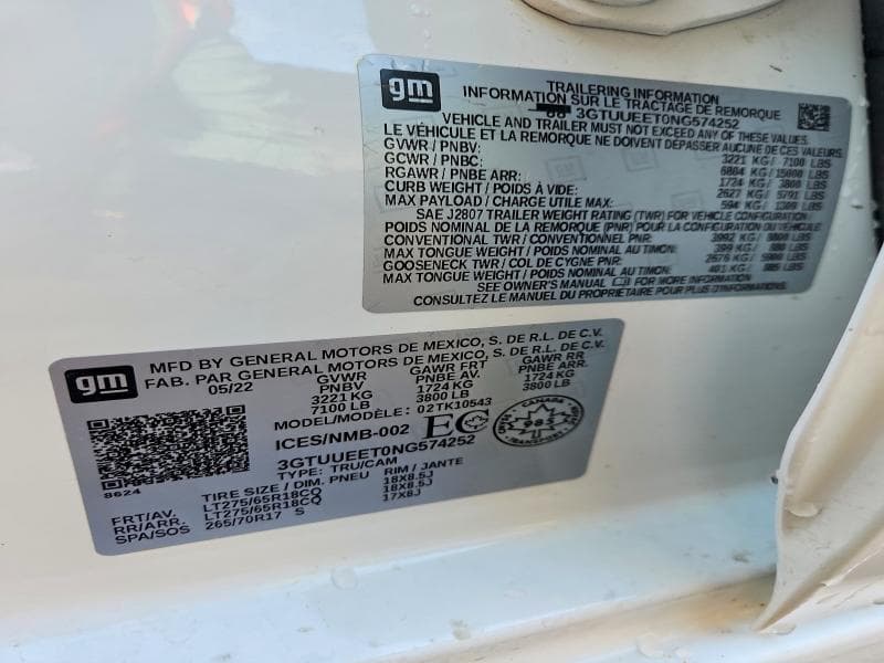 2022 GMC SIERRA K1500 AT4 12