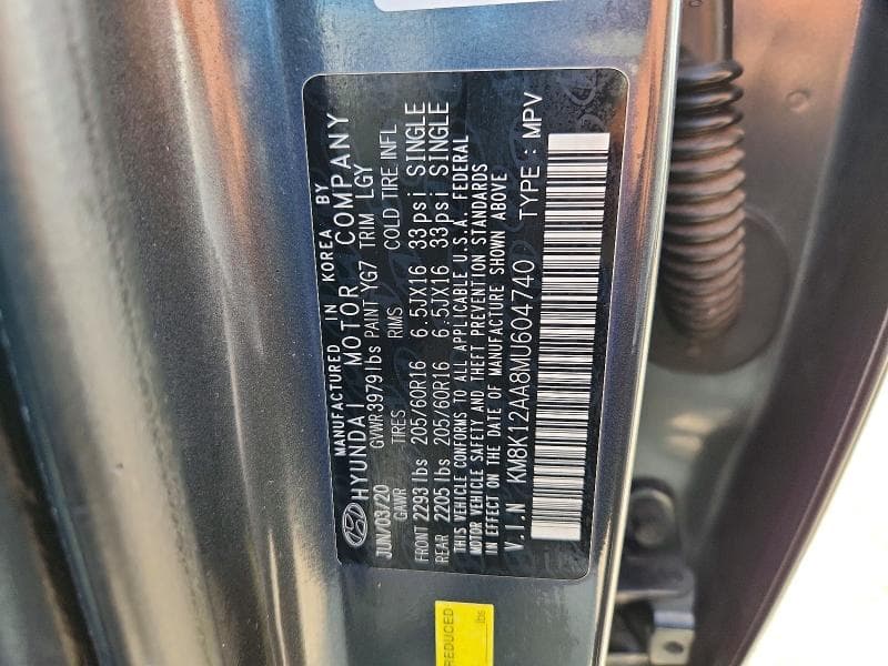 2021 HYUNDAI KONA SE 12