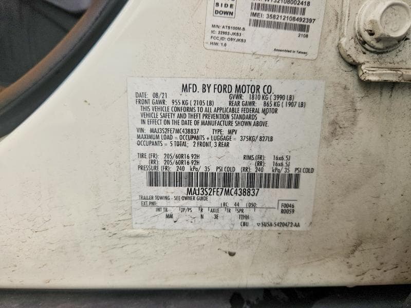 2021 FORD ECOSPORT S 12