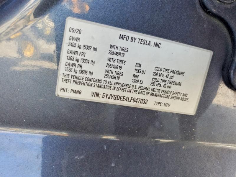 2020 TESLA MODEL Y 14