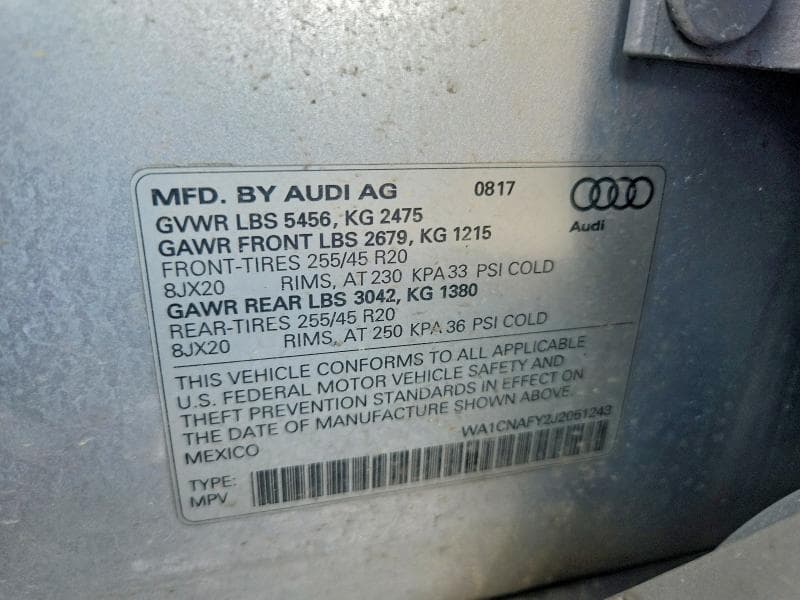 2018 AUDI Q5 PRESTIGE 13