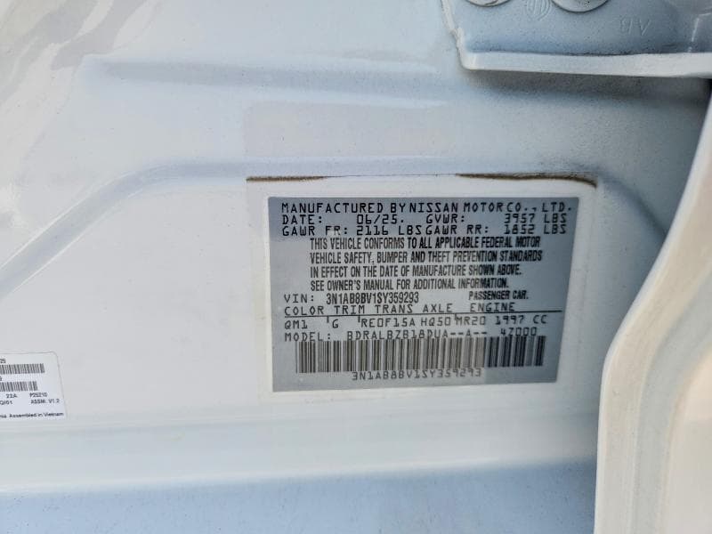 2025 NISSAN SENTRA S 13