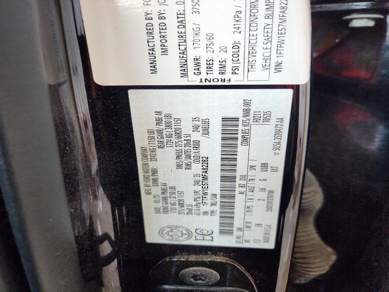 2021 FORD F150 SUPERCREW 12