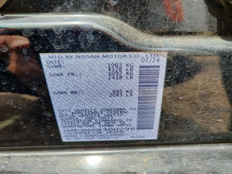 2025 NISSAN ALTIMA SV 13