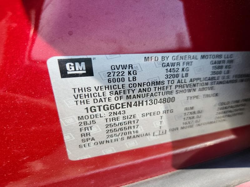 2017 GMC CANYON SLE 13