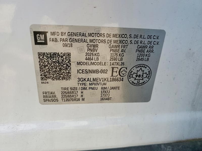 2019 GMC TERRAIN SLE 13