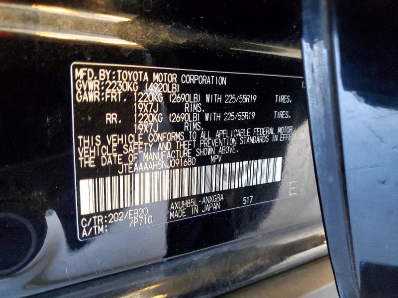 2022 TOYOTA VENZA XLE 13