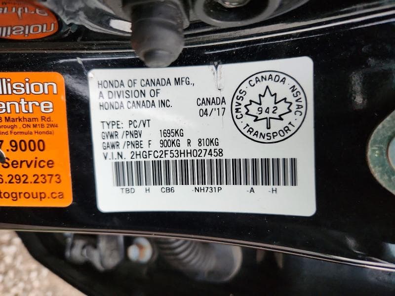 2017 HONDA CIVIC LX 13
