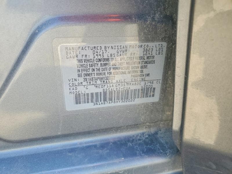2017 NISSAN SENTRA SV 12