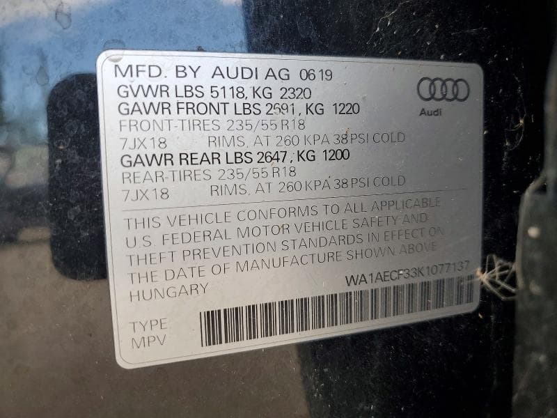 2019 AUDI Q3 PREMIUM 12