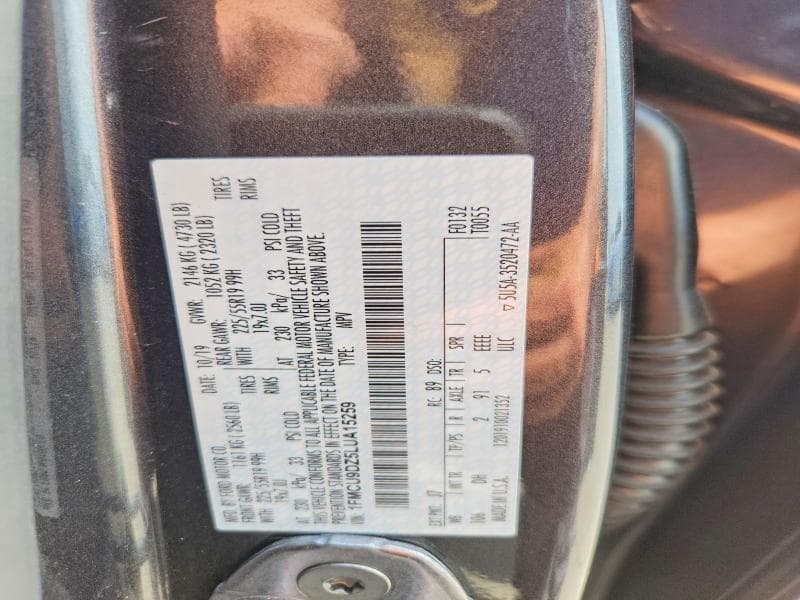 2020 FORD ESCAPE TITANIUM 13
