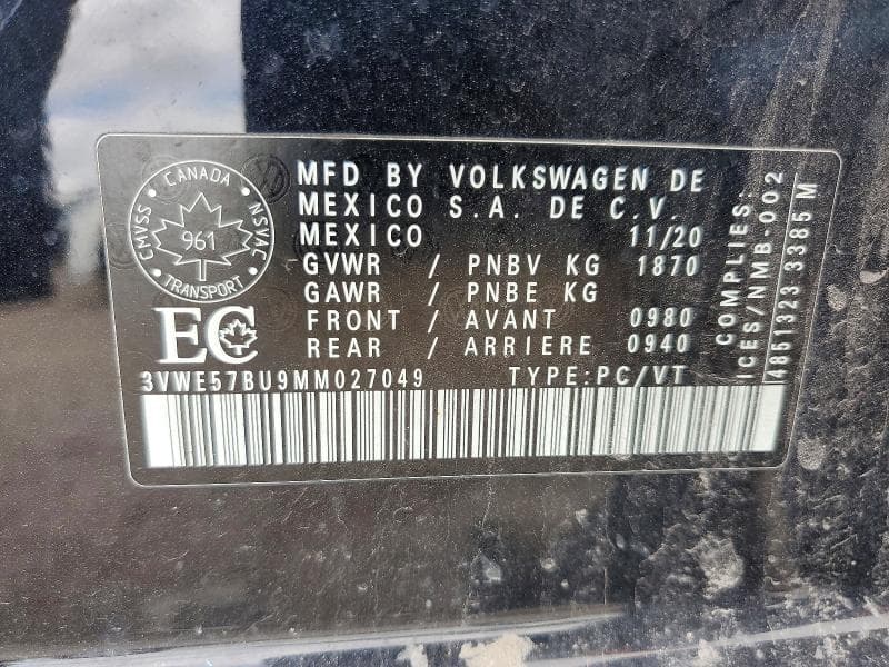 2021 VOLKSWAGEN JETTA 12