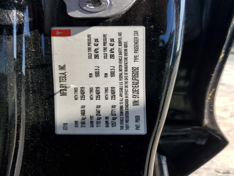 2018 TESLA MODEL 3 12
