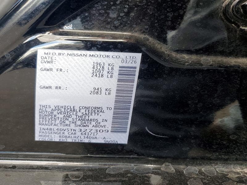 2026 NISSAN ALTIMA SV 12