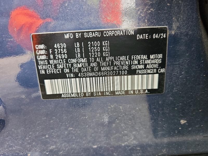 2024 SUBARU LEGACY PREMIUM 13