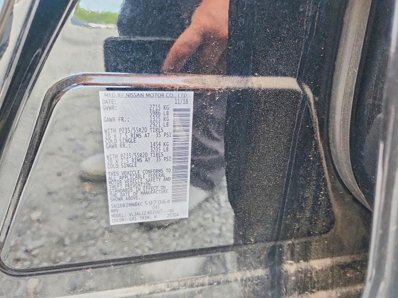 2019 NISSAN PATHFINDER PLATINUM 13