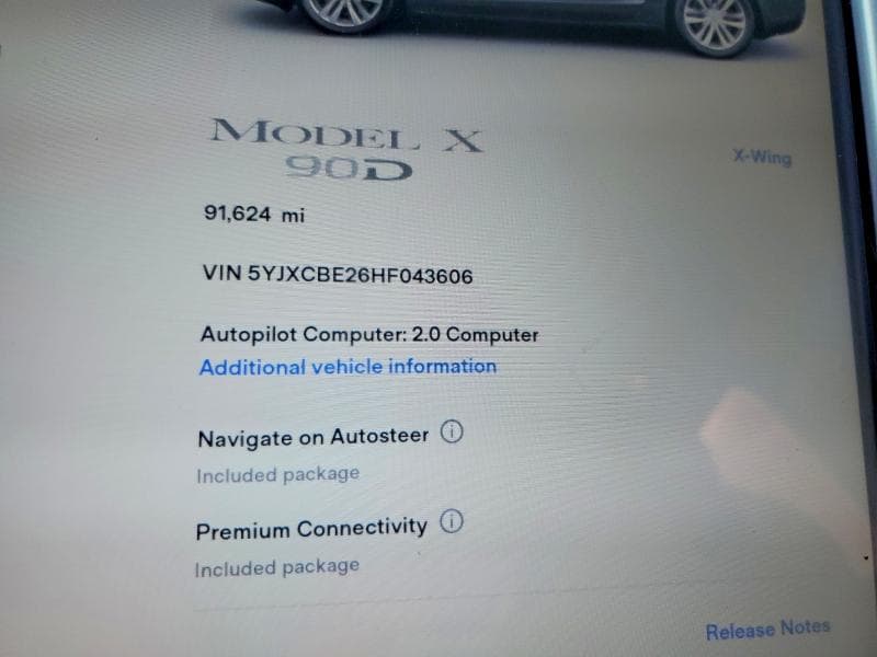 2017 TESLA MODEL X 9
