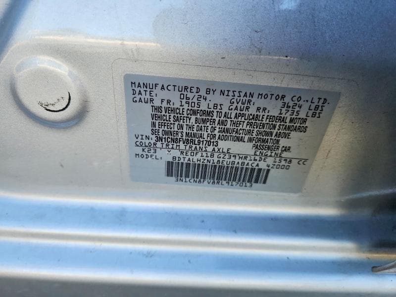2024 NISSAN VERSA SR 12