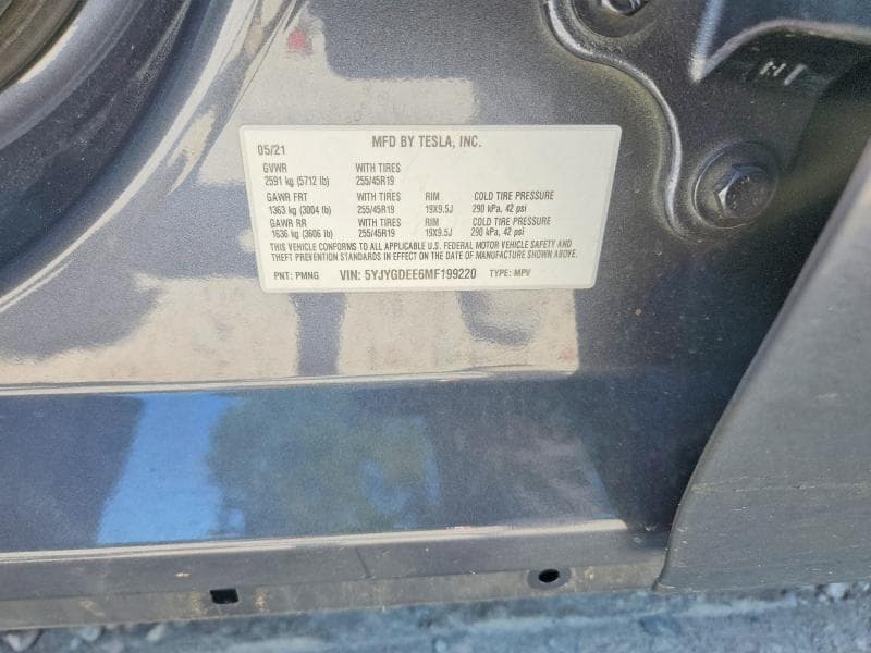 2021 TESLA MODEL Y 13