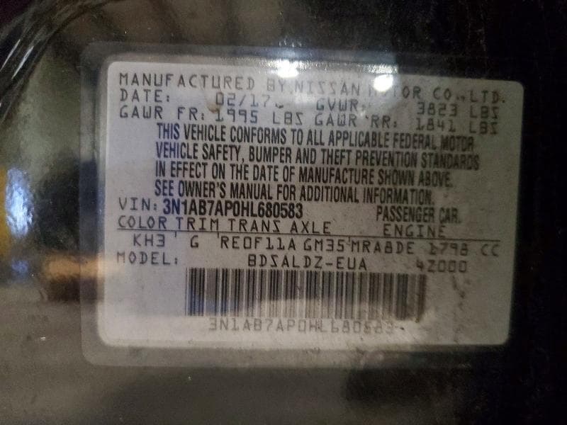 2017 NISSAN SENTRA SV 12