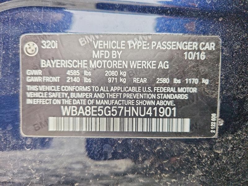2017 BMW 320 XI 13