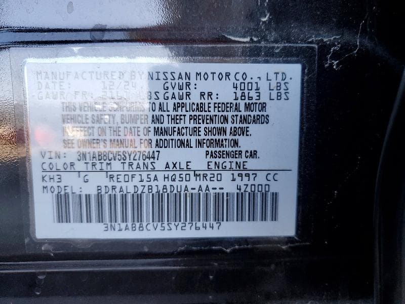 2025 NISSAN SENTRA SV 12
