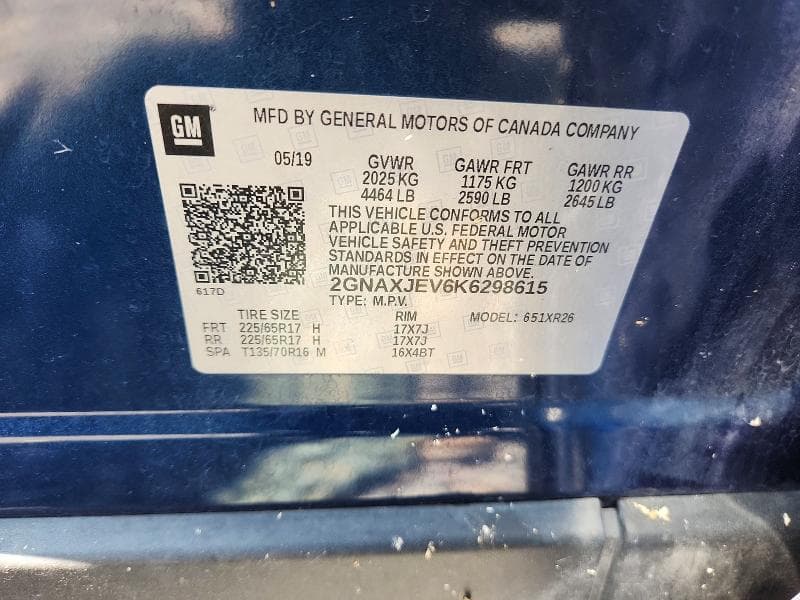 2019 CHEVROLET EQUINOX LT 13
