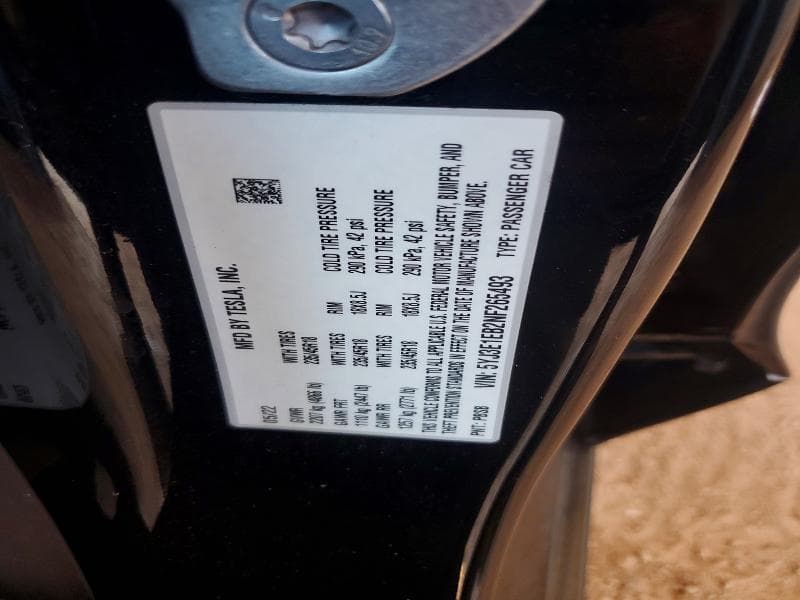 2022 TESLA MODEL 3 12