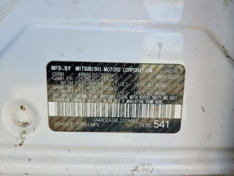 2020 MITSUBISHI OUTLANDER ES 13