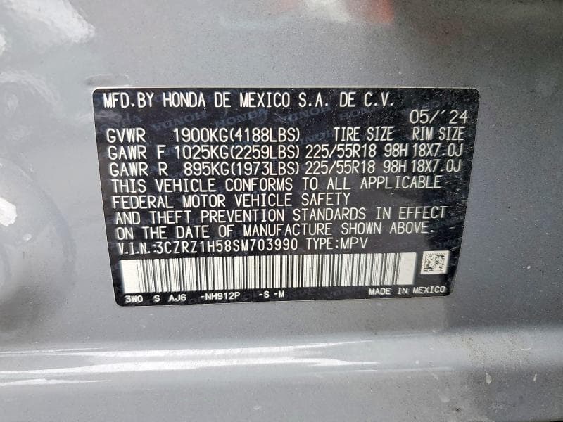 2025 HONDA HR-V SPORT 13