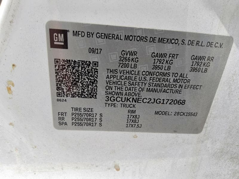 2018 CHEVROLET SILVERADO K1500 12