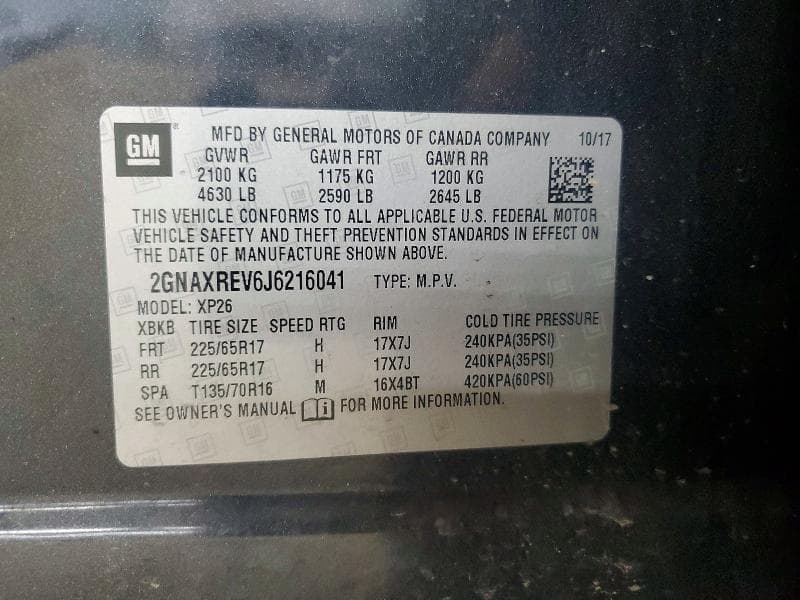 2018 CHEVROLET EQUINOX LS 13