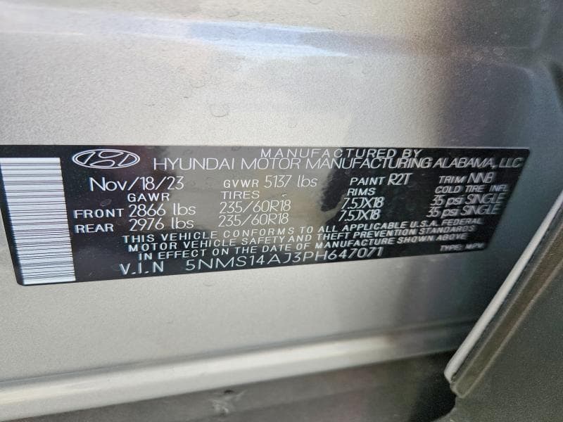 2023 HYUNDAI SANTA FE SE 13