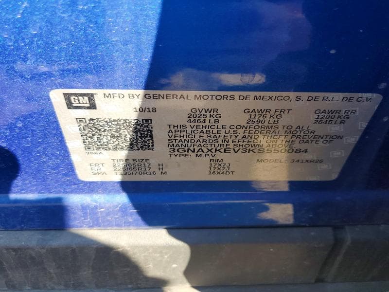 2019 CHEVROLET EQUINOX LT 13