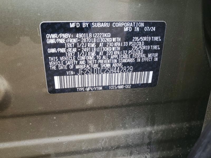 2025 SUBARU FORESTER TOURING 13