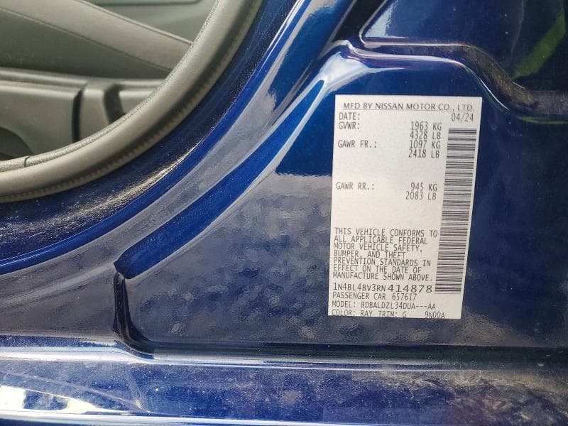 2024 NISSAN ALTIMA S 12