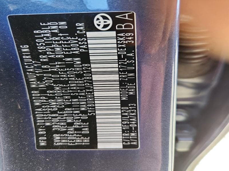 2018 TOYOTA COROLLA XSE 12