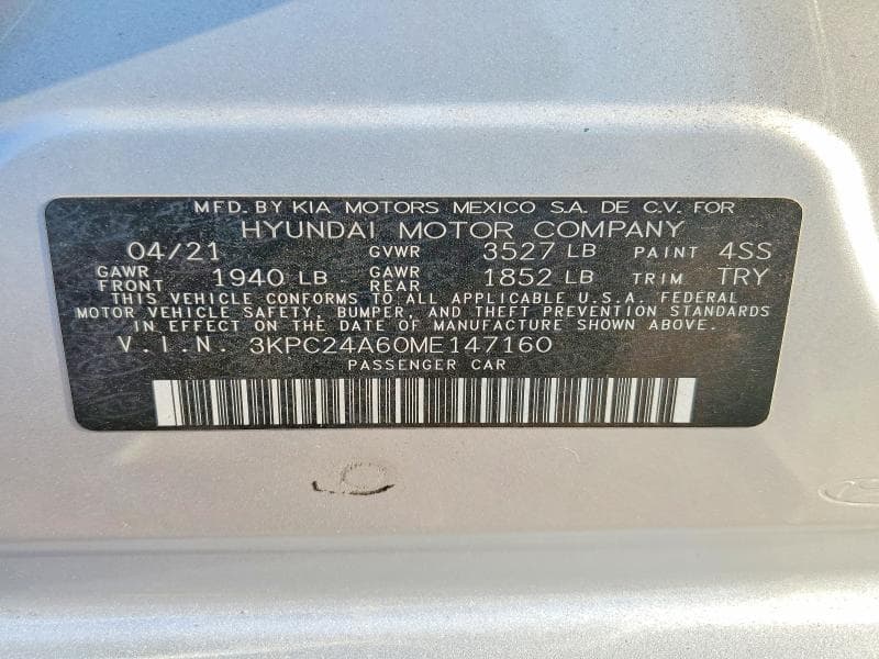 2021 HYUNDAI ACCENT SE 13