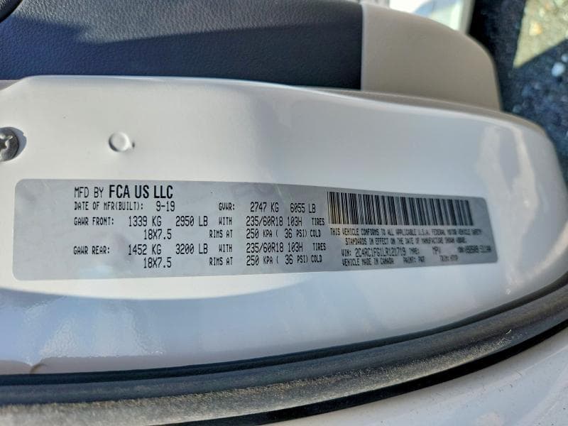 2020 CHRYSLER PACIFICA TOURING 14