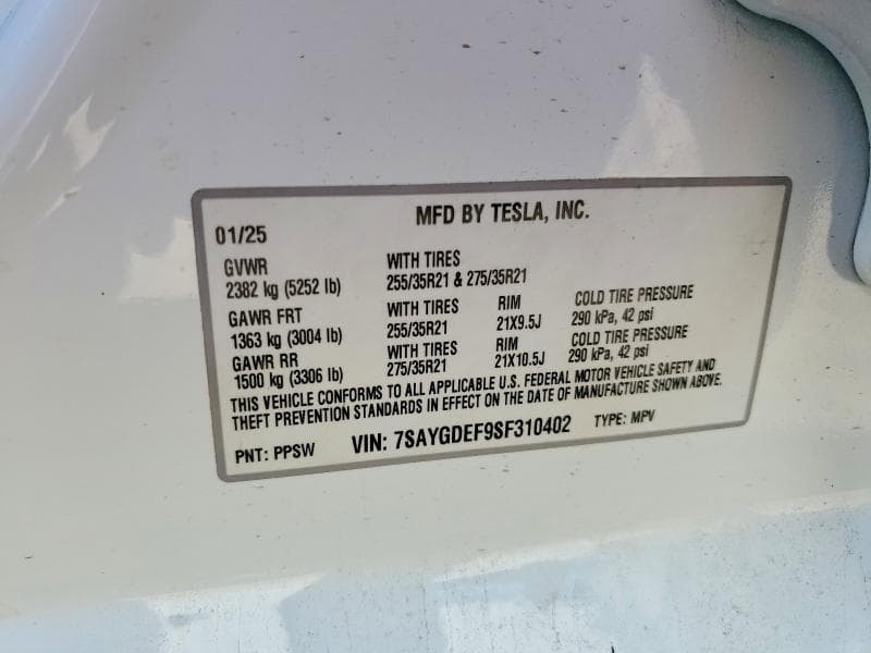 2025 TESLA MODEL Y 12