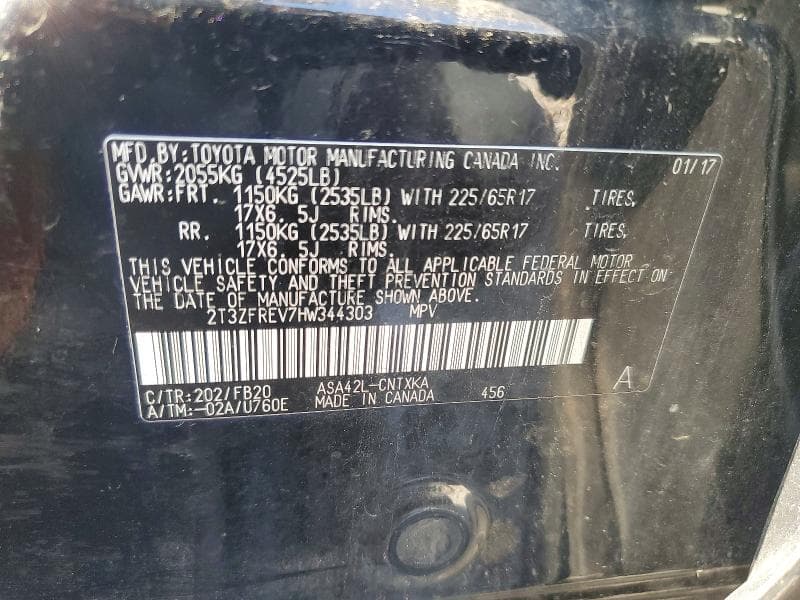 2017 TOYOTA RAV4 LE 13
