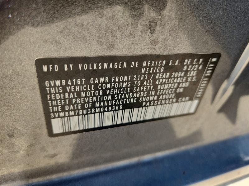 2024 VOLKSWAGEN JETTA SPORT 12