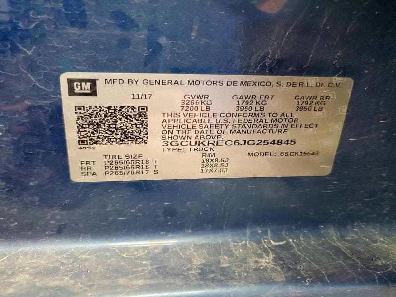 2018 CHEVROLET SILVERADO K1500 LT 12