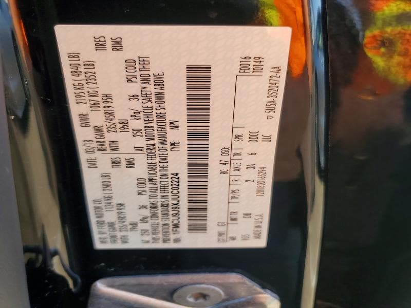 2018 FORD ESCAPE TITANIUM 13