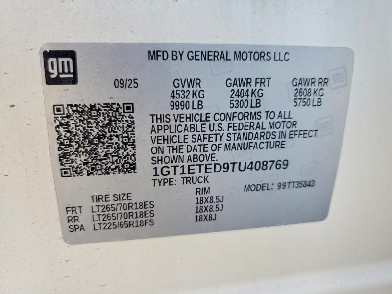 2026 GMC SIERRA ELEVATION 12