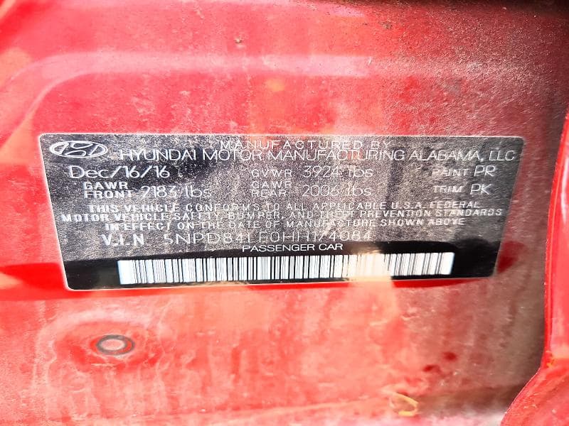 2017 HYUNDAI ELANTRA SE 12